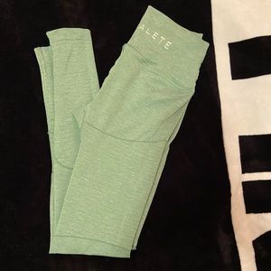 Jade green alphalete revival leggings